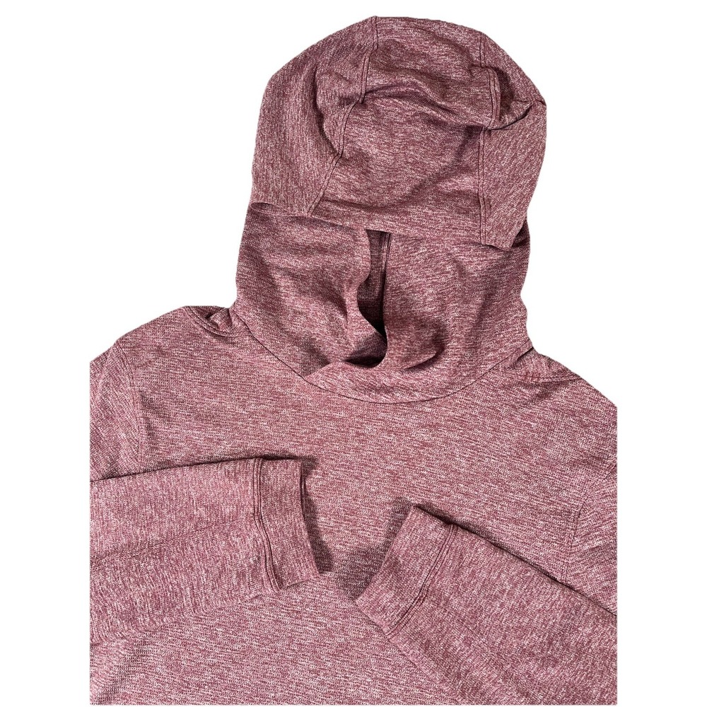 Lululemon Lightweight Performance Pullover Hoodie‎ Heathered Burgundy Size Small